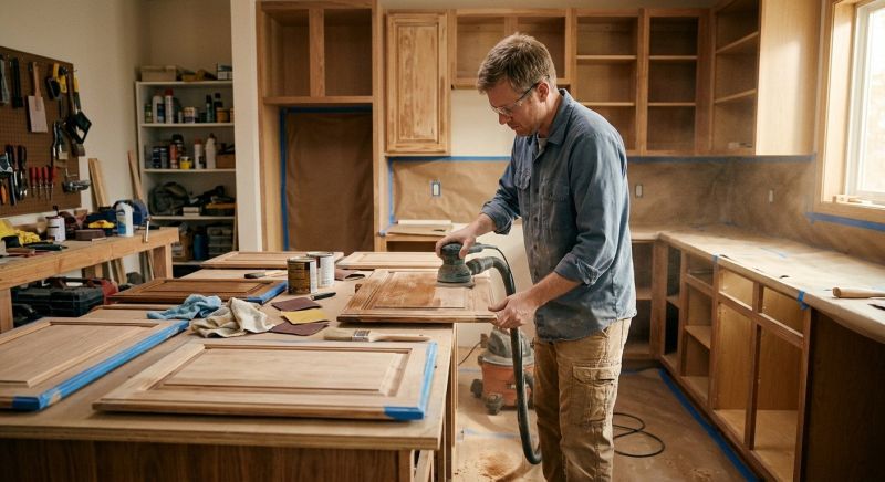 Kitchen Cupboard Refinishing in Dayton, OH